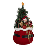 Clayre &amp; Eef   | Decoratie Kertboom met LED Rood &oslash; 30x70 cm / 3xAA | 50829