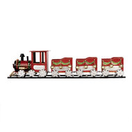 Clayre &amp; Eef   | Decoratie Trein Rood 58x12x14 cm | 5Y1299