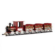 Clayre &amp; Eef   | Decoratie Trein Rood 58x12x14 cm | 5Y1299