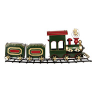 Clayre &amp; Eef   | Decoratie Trein Groen 77x15x31 cm | 5Y1309