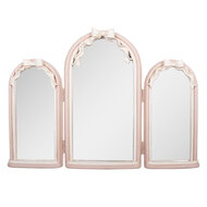Clayre &amp; Eef   | Wandspiegel Roze Wit 48x4x34 cm | 62S335