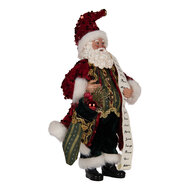 Clayre &amp; Eef   | Kerstdecoratie Kerstman Rood 16x8x28 cm | 66324