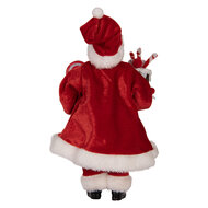 Clayre &amp; Eef   | Kerstdecoratie Kerstman Rood 16x8x28 cm | 66325