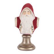 Clayre &amp; Eef   | Kerstdecoratie Kerstman Rood Wit 10x9x19 cm | 6PR5538