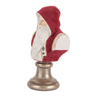 Clayre &amp; Eef   | Kerstdecoratie Kerstman Rood Wit 10x9x19 cm | 6PR5538