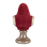 Clayre &amp; Eef   | Kerstdecoratie Kerstman Rood Wit 10x9x19 cm | 6PR5538