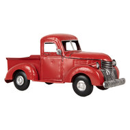 Clayre &amp; Eef   | Decoratie vrachtauto Rood 45x22x21 cm | 6Y5812