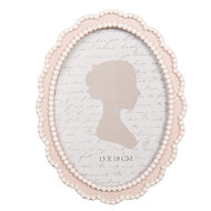 Clayre & Eef | Fotolijst Roze Wit 16x2x20 cm / 13x18 cm | 2F1303