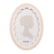 Clayre &amp; Eef   | Fotolijst Roze Wit 15x2x20 cm / 13x18 cm | 2F1306