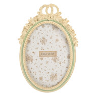 Clayre &amp; Eef   | Fotolijst Beige Groen 16x3x23 cm / 13x18 cm | 2F1363M