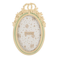 Clayre &amp; Eef   | Fotolijst Beige Groen 13x3x20 cm / 10x15 cm | 2F1363S
