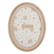 Clayre & Eef | Fotolijst Roze Goudkleurig 15x2x20 cm / 13x18 cm | 2F1370M