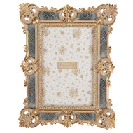 Clayre & Eef | Fotolijst Goudkleurig Grijs 17x2x22 cm / 10x15 cm | 2F1373