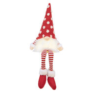 Clayre &amp; Eef   | Decoratie Beeld Kabouter met LED Rood Wit 16x12x32/60 cm | 66329