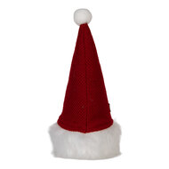 Clayre &amp; Eef   | Decoratie Beeld Kabouter met LED Rood Wit 10x10x25 cm / 3xAA | 66333