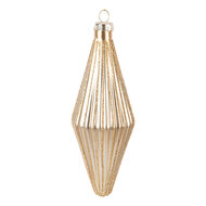 Clayre &amp; Eef   | Kerstbal Goudkleurig &oslash; 5x15 cm | 6GL5113