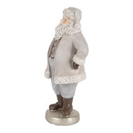 Clayre &amp; Eef   | Kerstdecoratie Kerstman Grijs 8x6x15 cm | 6PR5520