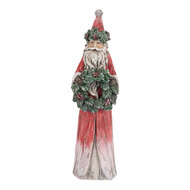 Clayre &amp; Eef   | Kerstdecoratie Kerstman Rood Groen 7x6x24 cm | 6PR5527