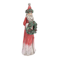 Clayre &amp; Eef   | Kerstdecoratie Kerstman Rood Groen 7x6x24 cm | 6PR5527