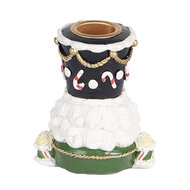 Clayre &amp; Eef   | Kandelaar Notenkraker Groen Wit 8x6x9 cm | 6PR5541