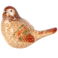 Dekoratief | Vogeltje &#039;Christian&#039;, bruin, keramiek, 18x10x13cm | A255197