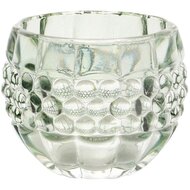Dekoratief | Theelichthouder &#039;Bulbs&#039;, groen/transparant, glas, 8x8x6cm | A255982