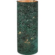 Dekoratief | Windlicht &#039;Splendid Flowers&#039;, groen, metaal, 18x18x45cm | A258035