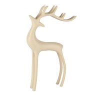 Dekoratief | Deco hert staand, cr?me, aluminium, 15x4x25cm | A258143