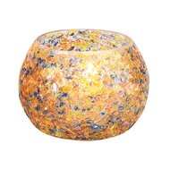 Dekoratief | Theelichthouder 'Multi Madness', glas, 9x9x6cm | A258269