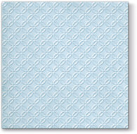 Dekoratief | Pakje 12 servetten &#039;Insp. mod.,light blue&#039;, embossed 33x33cm | A701257