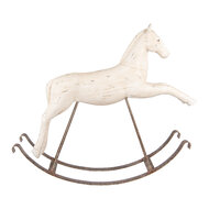Clayre & Eef | Decoratie Hobbelpaard Wit 61x15x51 cm | 5PR0176