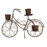 Clayre &amp; Eef   | Plantenstandaard fiets Bruin 107x35x70 cm | 5Y1266