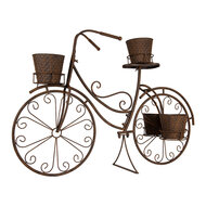 Clayre &amp; Eef   | Plantenstandaard fiets Bruin 107x35x70 cm | 5Y1266