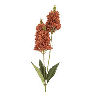 Clayre & Eef | Decoratie tak met bloemen Bordeaux Groen 10x7x74 cm | 5PL0190BU