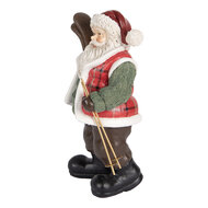 Clayre & Eef | Kerstdecoratie Kerstman Groen Bruin 15x11x25 cm | 6PR5524