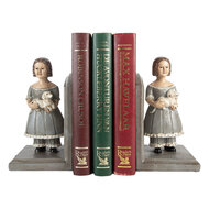 Clayre & Eef | Boekensteunen set van 2 Grijs 23x11x20 cm | 6PR5552