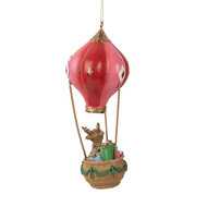 Clayre & Eef | Decoratie hanger Hert in Luchtballon Rood Roze ø 7x17 cm | 6PR5614