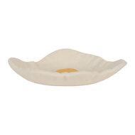 Clayre &amp; Eef   | Vilten schaal Spiegelei Wit Geel &oslash; 18x3 cm | 66292