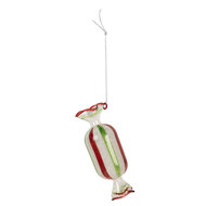 Clayre & Eef | Kersthanger Wit Rood ø 5x13 cm | 6GL5277