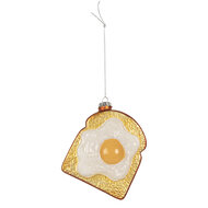 Clayre & Eef | Kersthanger Wit Goudkleurig 9x4x11 cm | 6GL5290
