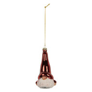 Clayre & Eef | Kersthanger Rood Wit 6x5x13 cm | 6GL5293