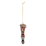 Clayre & Eef | Kersthanger Rood Groen 4x2x13 cm | 6GL5309