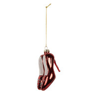 Clayre & Eef | Kersthanger Rood Wit 6x6x10 cm | 6GL5313