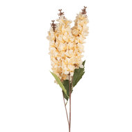 Clayre & Eef | Decoratie tak met bloemen Beige Groen 8x6x85 cm | 6PL0398BE