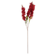 Clayre & Eef | Decoratie tak met bloemen Rood Groen 8x6x85 cm | 6PL0398R