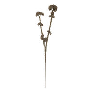 Clayre & Eef | Decoratie tak met bloemen Grijs Groen 6x6x58 cm | 6PL0399G
