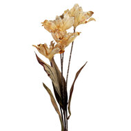 Clayre & Eef | Decoratie tak met bloemen Bruin Groen 8x5x60 cm | 6PL0403BE