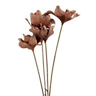 Clayre & Eef | Decoratie tak met bloemen Bruin Groen 8x5x60 cm | 6PL0403DCH