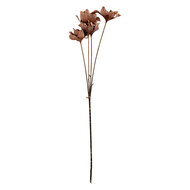Clayre & Eef | Decoratie tak met bloemen Bruin Groen 8x5x60 cm | 6PL0403DCH