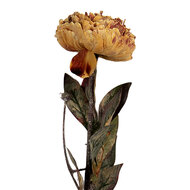 Clayre & Eef | Kunstbloem Oranje Groen 10x10x65 cm | 6PL0405O